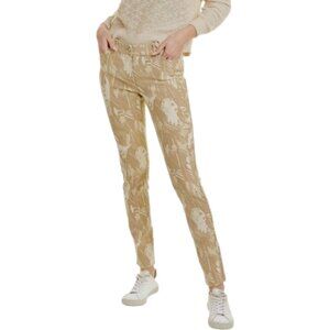 NWT Womens Size 8 8x31 1/2 J. McLaughlin Tan Lexi Denim Slim Fit Jeans NEW